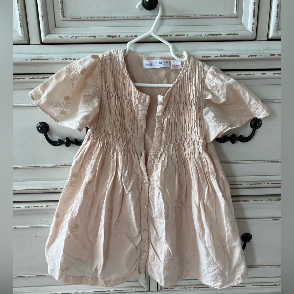 Zara cream dress